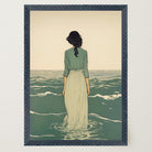Woman Into the Sea Wall Art Print-Skudaboo