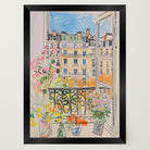 Pastel Paris Cityscape Wall Art Print-Skudaboo
