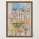 Pastel Paris Cityscape Wall Art Print-Skudaboo