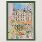 Pastel Paris Cityscape Wall Art Print-Skudaboo