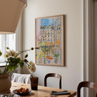 Pastel Paris Cityscape Wall Art Print-Skudaboo
