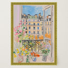 Pastel Paris Cityscape Wall Art Print-Skudaboo
