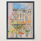 Pastel Paris Cityscape Wall Art Print-Skudaboo