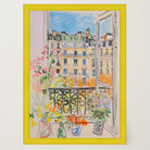 Pastel Paris Cityscape Wall Art Print-Skudaboo