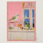 Colourful Bird on Bar Wall Art Print-Skudaboo