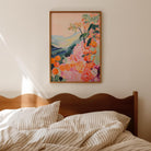 Orange Orchard Landscape Art Print-Skudaboo