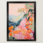 Orange Orchard Landscape Art Print-Skudaboo