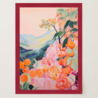 Orange Orchard Landscape Art Print-Skudaboo