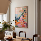 Orange Orchard Landscape Art Print-Skudaboo