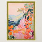 Orange Orchard Landscape Art Print-Skudaboo