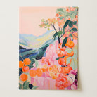 Orange Orchard Landscape Art Print-Skudaboo