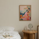 Orange Orchard Landscape Art Print-Skudaboo