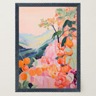 Orange Orchard Landscape Art Print-Skudaboo