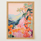 Orange Orchard Landscape Art Print-Skudaboo