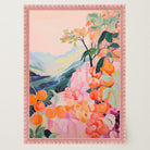 Orange Orchard Landscape Art Print-Skudaboo