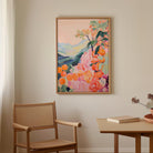 Orange Orchard Landscape Art Print-Skudaboo