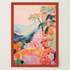 Orange Orchard Landscape Art Print-Skudaboo