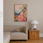Orange Orchard Landscape Art Print-Skudaboo