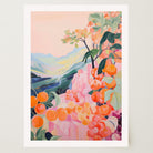 Orange Orchard Landscape Art Print-Skudaboo