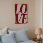 LOVE Typography Modern Wall Art Print-Skudaboo