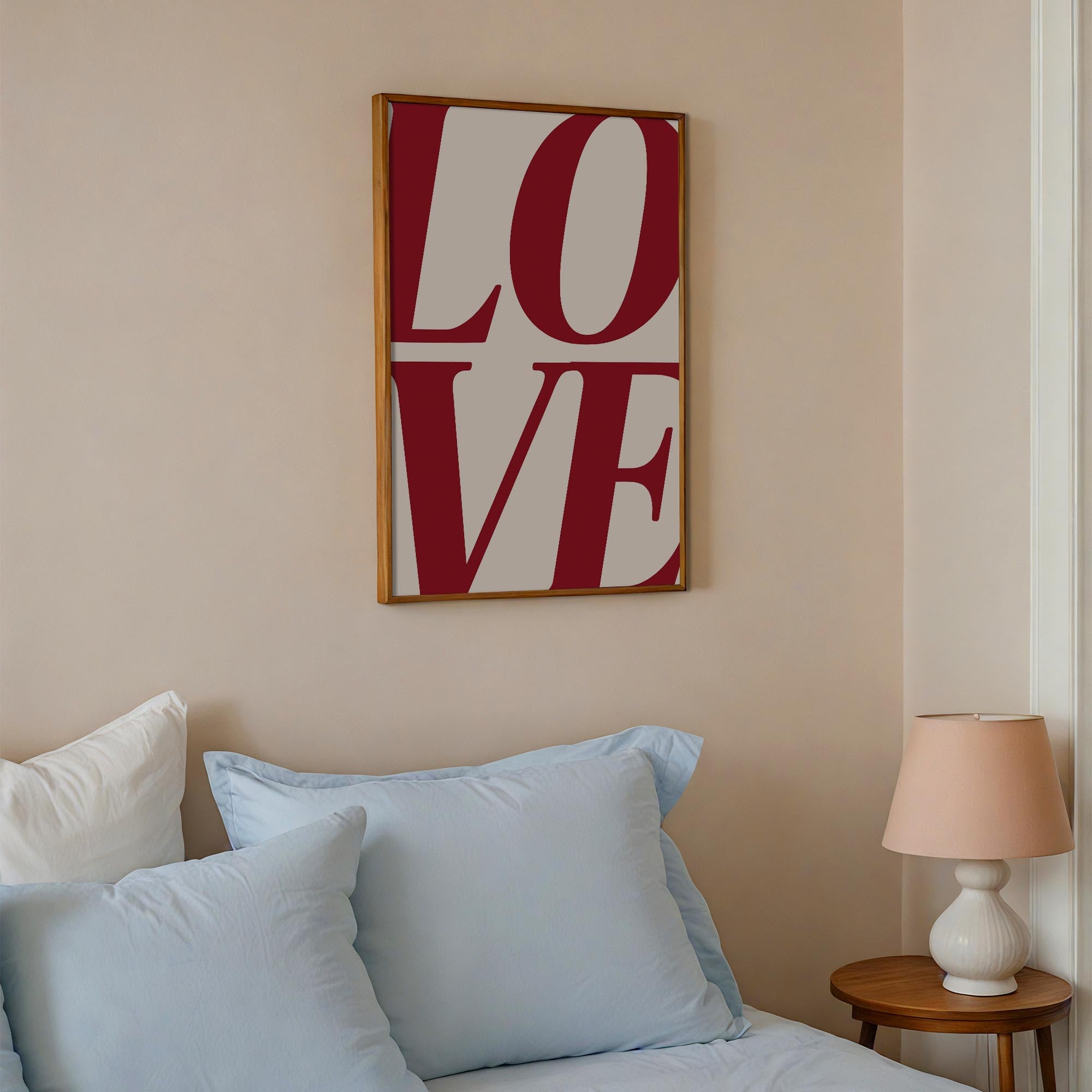LOVE Typography Modern Wall Art Print-Skudaboo