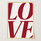 LOVE Typography Modern Wall Art Print-Skudaboo
