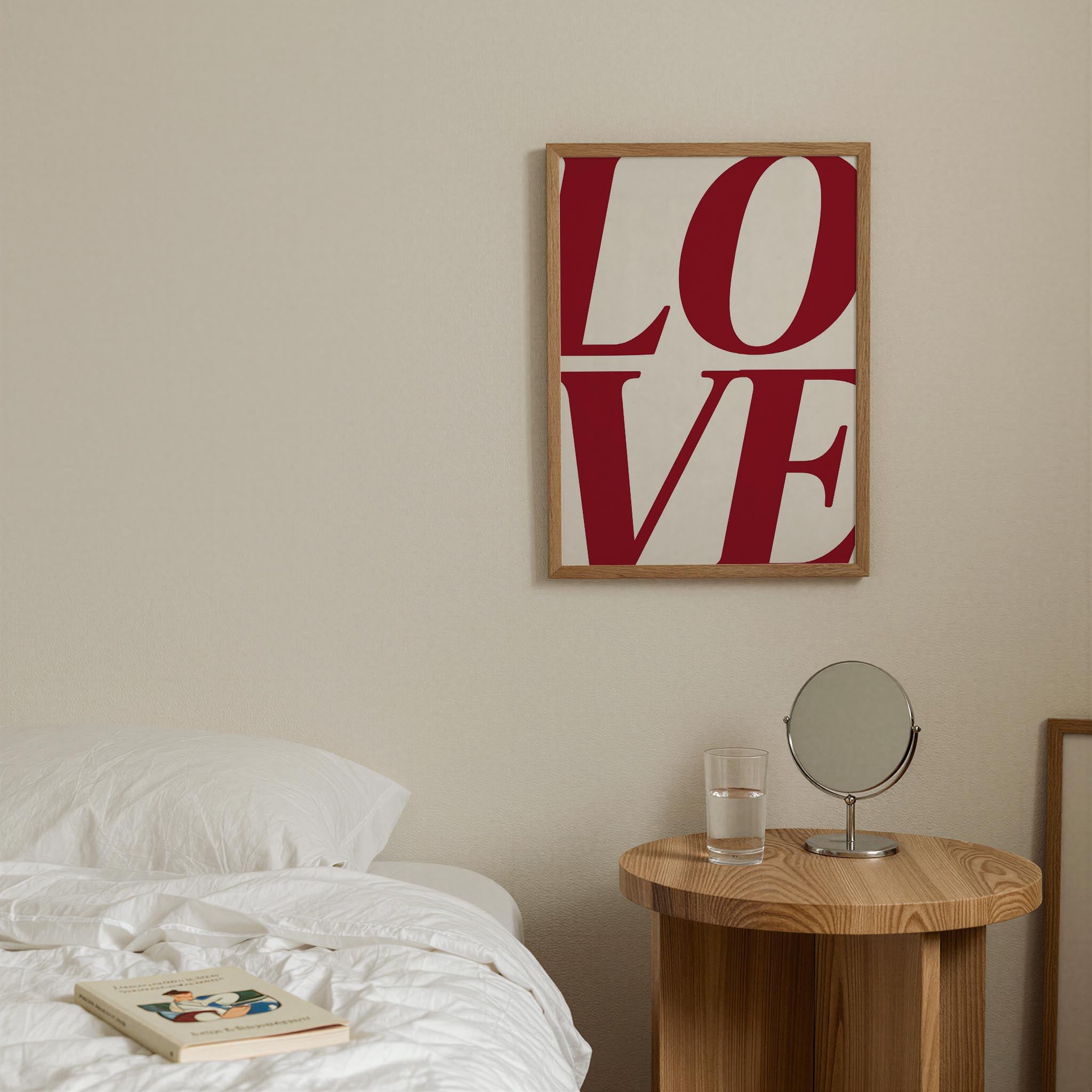 LOVE Typography Modern Wall Art Print-Skudaboo