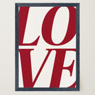 LOVE Typography Modern Wall Art Print-Skudaboo