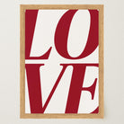 LOVE Typography Modern Wall Art Print-Skudaboo
