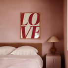 LOVE Typography Modern Wall Art Print-Skudaboo