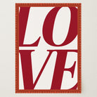 LOVE Typography Modern Wall Art Print-Skudaboo