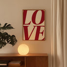 LOVE Typography Modern Wall Art Print-Skudaboo