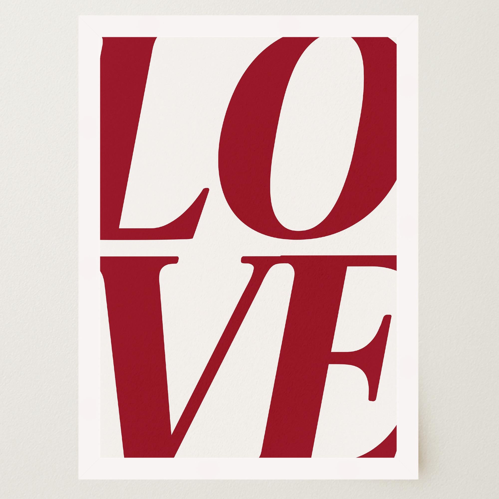 LOVE Typography Modern Wall Art Print-Skudaboo