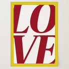 LOVE Typography Modern Wall Art Print-Skudaboo
