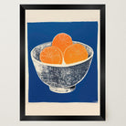 Orange Bowl Still Life Wall Art Print-Skudaboo