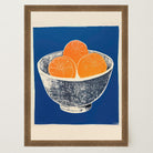 Orange Bowl Still Life Wall Art Print-Skudaboo