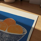 Orange Bowl Still Life Wall Art Print-Skudaboo