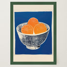 Orange Bowl Still Life Wall Art Print-Skudaboo