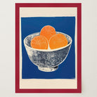Orange Bowl Still Life Wall Art Print-Skudaboo