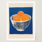 Orange Bowl Still Life Wall Art Print-Skudaboo