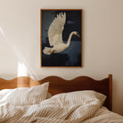 White Swan Wall Art Print-Skudaboo