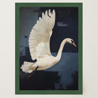 White Swan Wall Art Print-Skudaboo