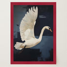 White Swan Wall Art Print-Skudaboo