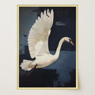 White Swan Wall Art Print-Skudaboo