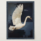 White Swan Wall Art Print-Skudaboo