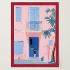 Pastel Mediterranean Street Wall Art Print-Skudaboo