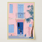 Pastel Mediterranean Street Wall Art Print-Skudaboo