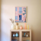 Pastel Mediterranean Street Wall Art Print-Skudaboo