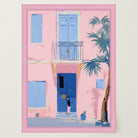 Pastel Mediterranean Street Wall Art Print-Skudaboo