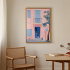 Pastel Mediterranean Street Wall Art Print-Skudaboo
